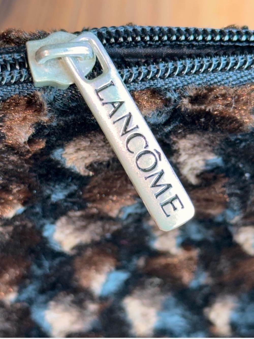 Lancome Navy and Black Faux-Fur Shoulder Bag - Picture 3 of 3